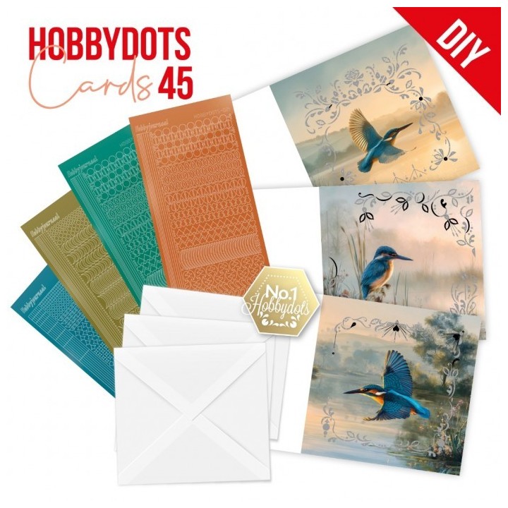 (DODOPP045)Hobbydots Cards 45 - Kingfisher