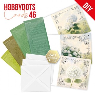 (DODOPP046)Hobbydots Cards 46 - White Hydrangea