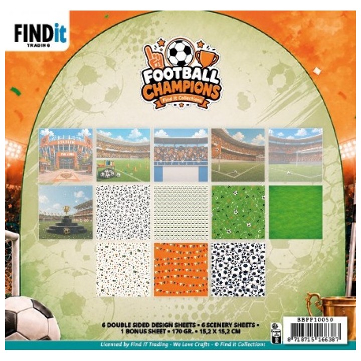 (BBPP10050)Paperpack - Find It Collection - Football Champions 15,2 x 15,2 cm