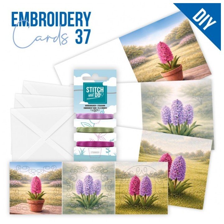(STDOPP037)Stitch and Do Cards 37 - Spring Hyacinth