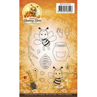 (BBCS10020)Clear Stamp- Berrie's Beauties - Sweet Honey Bees