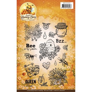 (BBCS10021)Clear Stamp- Berrie's Beauties - Sweet Honey Bees