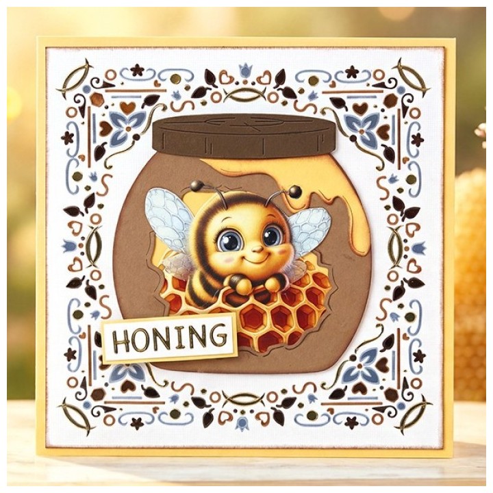 (BBD10111)Dies - Berries Beauties - Sweet Honey Bees - Honey Pot Delight