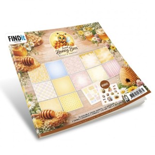 (BBPP10043)Paperpack - Berries Beauties - Sweet Honey Bees 20 x 20 cm