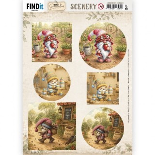 (BBSC10132)Scenery Push out - Berries Beauties - Happy Gnomes