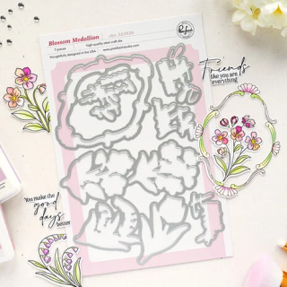 (323926)Pinkfresh Studio Sunlit Manor Die Blossom Medallion by Inna Moreva