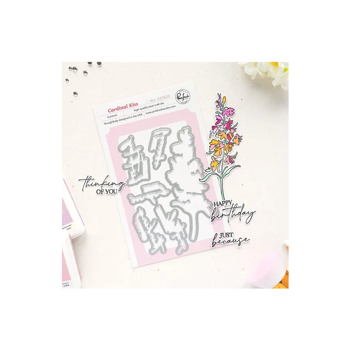 (325626)Pinkfresh Studio Sunlit Manor Die Cardinal Kiss by Manushree Mishra
