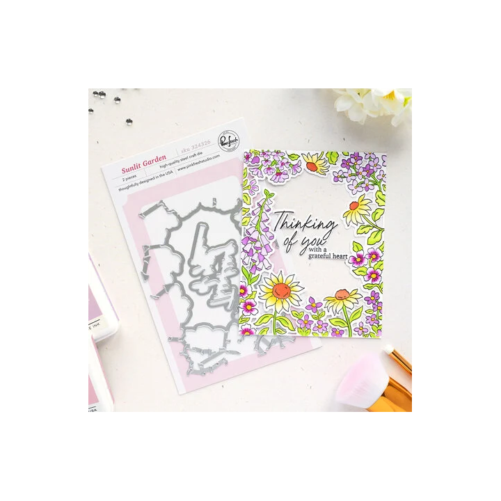 (324326)Pinkfresh Studio Sunlit Manor Die Sunlit Garden by Inna Moreva