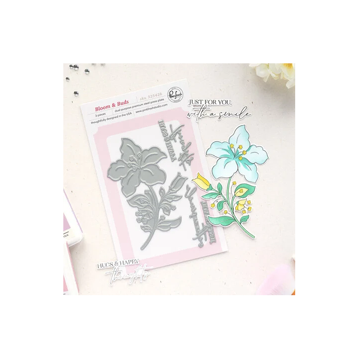 (325426)Pinkfresh Studio Sunlit Manor Press Plate Bloom & Buds by Inna Moreva