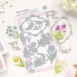 (324126)Pinkfresh Studio Sunlit Manor Press Plate Bloom & Buds by Inna Moreva