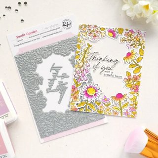 (324526)Pinkfresh Studio Sunlit Manor Press Plate Sunlit Garden by Inna Moreva