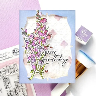 (325526)Pinkfresh Studio Sunlit Manor Stamp Cardinal Kiss by Manushree Mishra