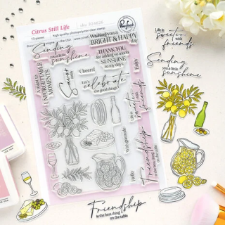 (324626)Pinkfresh Studio Sunlit Manor Stamp Citrus Still Life by Inna Moreva