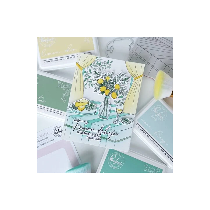 (324926)Pinkfresh Studio Sunlit Manor Cling Stamp Sunlit Table by Inna Moreva