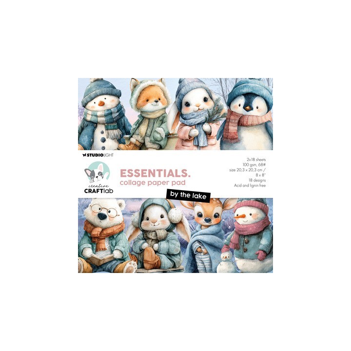 (CCL-ES-CPP496)Studio Light Collage paper pad By the Lake Essentials n° 496