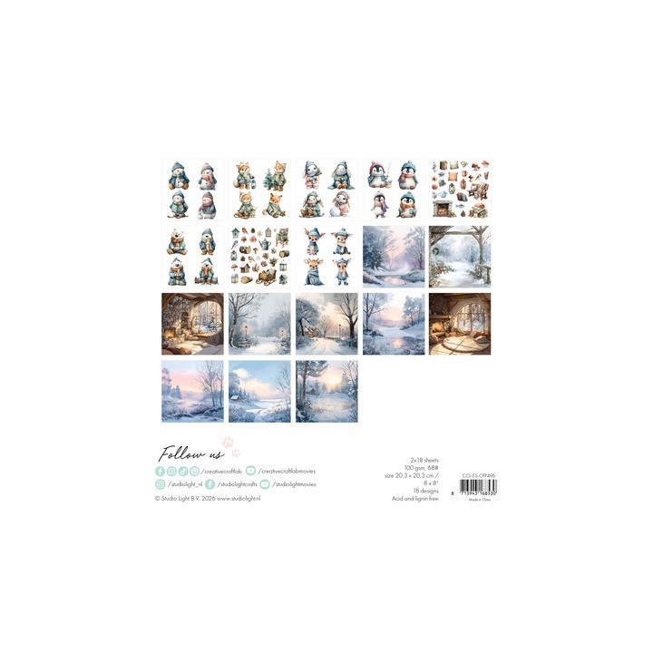 (CCL-ES-CPP496)Studio Light Collage paper pad By the Lake Essentials n° 496