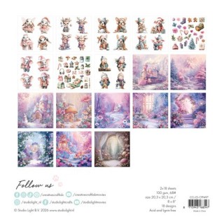 (CCL-ES-CPP497)Studio Light Collage paper pad Candy Christmas Essentials n° 497