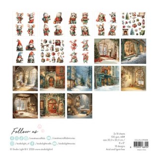 (CCL-ES-CPP498)Studio Light Collage paper pad Classic Christmas Essentials n° 498