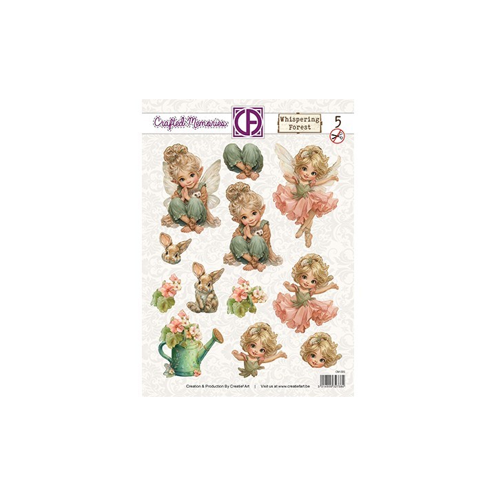(CM-005)3D Creative CutOuts 3D Doordrukvel - Whispering Forest 05