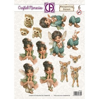 (CM-006)3D Creative CutOuts 3D Doordrukvel - Whispering Forest 06