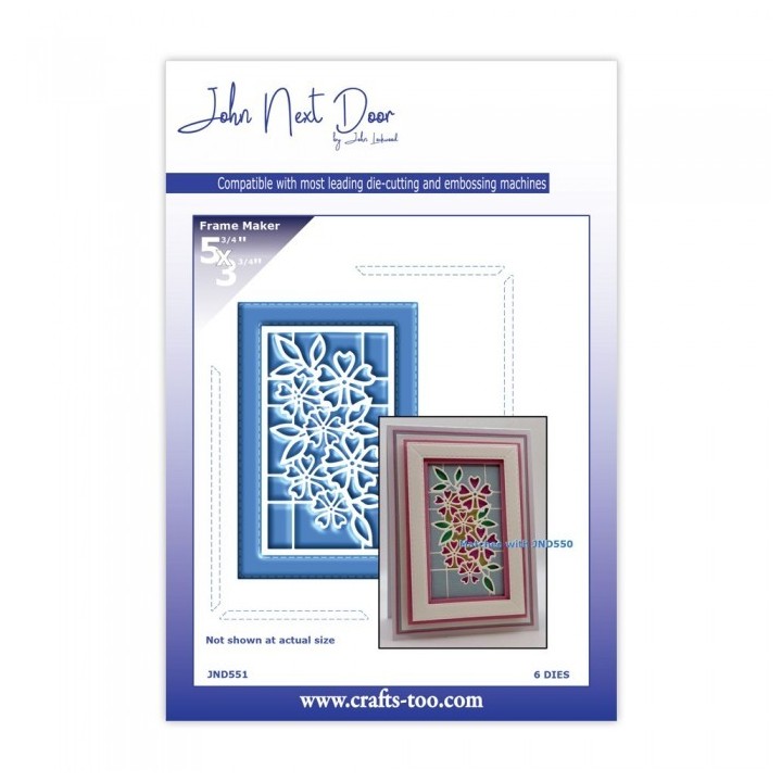 (JND551)John Next Door Cutting Die Stitched Lines Frame Maker