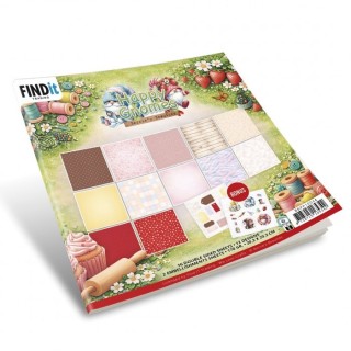 (BBPP10044)Paperpack - Berries Beauties - Happy Gnomes 20 x 20 cm