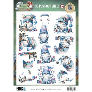 (SB11135)3D Pushout Sheet - Berries Beauties - Happy Gnomes - Sew Much Love