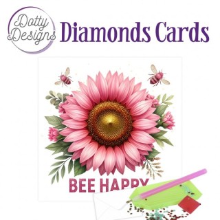 (DDDC1221)Doty Designs Diamond Cards - Bee Happy Bloom