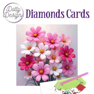 (DDDC1222)Doty Designs Diamond Cards - Pink Harmony Bouquet
