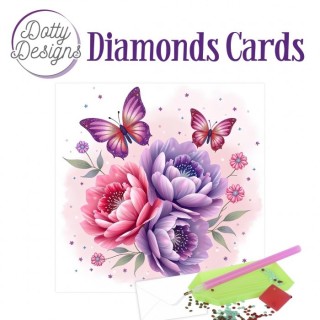 (DDDC1223)Doty Designs Diamond Cards - Butterfly Peony Dream