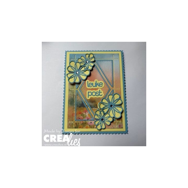 (CLCZ467)Cardzz Dies Postage Stamp Sheet Ayle (rectangle with diamond)