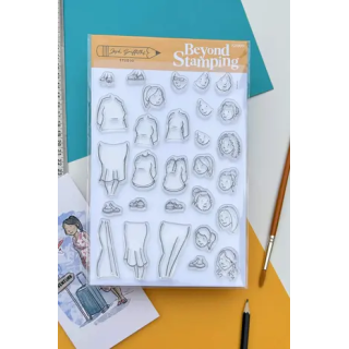 (JGS0001)Beyond Stamping Custom Portrait 1 Photopolymer Stamp Set by Josh Griffiths Studios