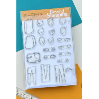 (JGS0002)Beyond Stamping Custom Portrait 2 Photopolymer Stamp Set by Josh Griffiths Studios