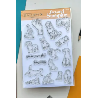 (JGS0005)Beyond Stamping Pawsitivity Photopolymer Stamp Set by Josh Griffiths Studios