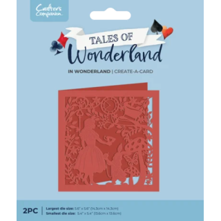(CC-TOW-MD-CAC-INWON)Crafter's Companion Tales of Wonderland Create-a-Card Die Set In Wonderland