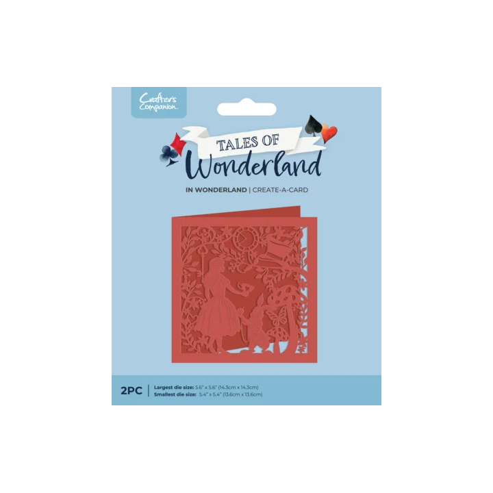 (CC-TOW-MD-CAC-INWON)Crafter's Companion Tales of Wonderland Create-a-Card Die Set In Wonderland