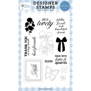 (CBFS505041)Carta Bella Clear Stamp Flower Shoppe Designer Stamps Hydrangea