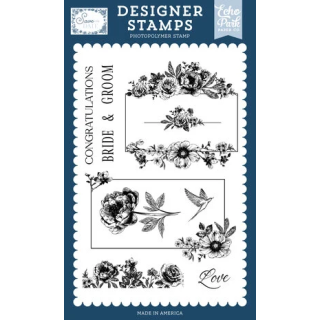 (STD498048)Echo Park Save The Date Designer Stamps Love Bird