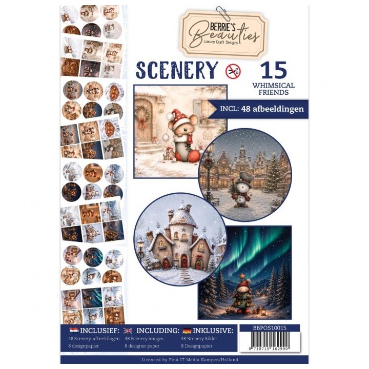 (BBPOS10015)Push-Out Book Scenery 15 - Whimsical Friends