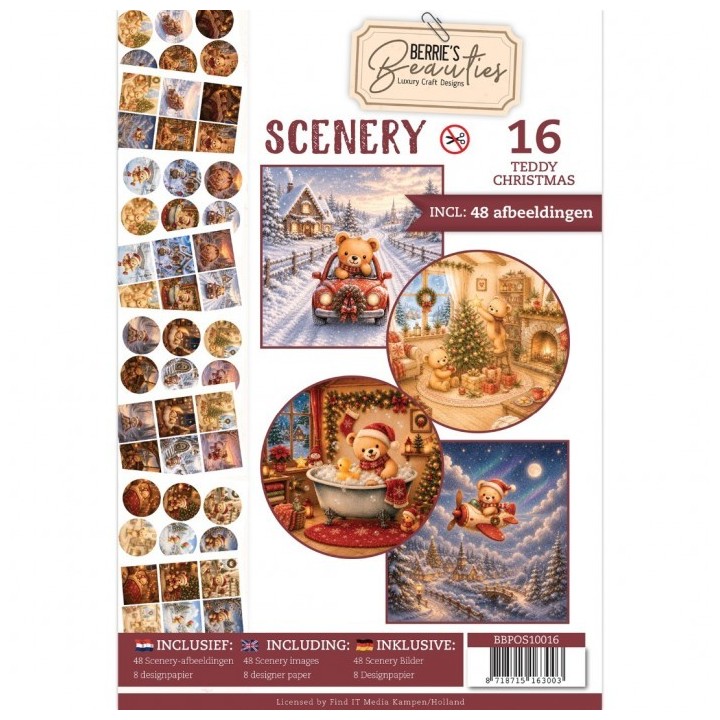 (BBPOS10016)Push-Out Book Scenery 16 - Teddy