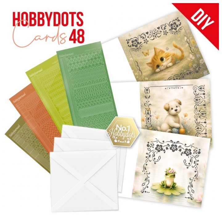 (DODOPP048)Hobbydots Cards 48 - Summer Friends