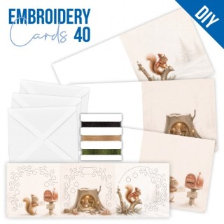(STDOPP040)Stitch and Do Cards 40 - Christmas Squirrel