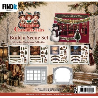(BBBSS10001)Berrie's Beauties - Buid a Scene Set - Victorian Christmas Collection (Exclusief Dies)