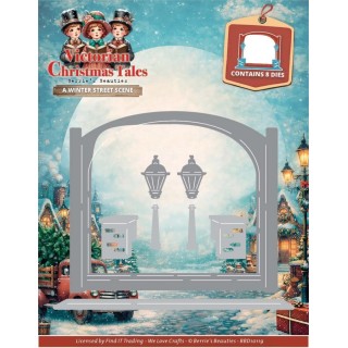 (BBD10119)Dies - Berries Beauties - Victorian Christmas Tales - A Winter Street Scene