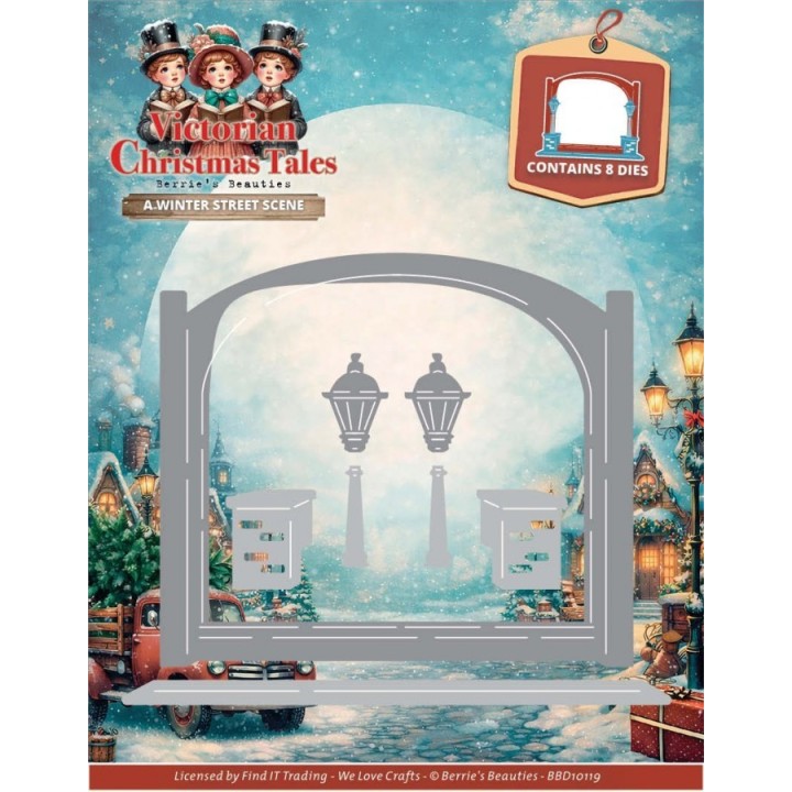 (BBD10119)Dies - Berries Beauties - Victorian Christmas Tales - A Winter Street Scene