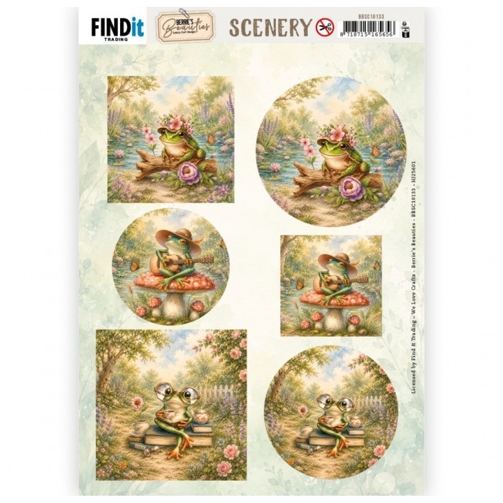 (BBSC10133)Scenery Push out - Berries Beauties - Joyful Hoppers
