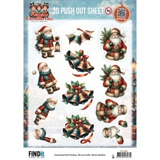 (SB11140)3D Pushout Sheet - Berries Beauties - Victorian Christmas Tales - Timeless Christmas Bells