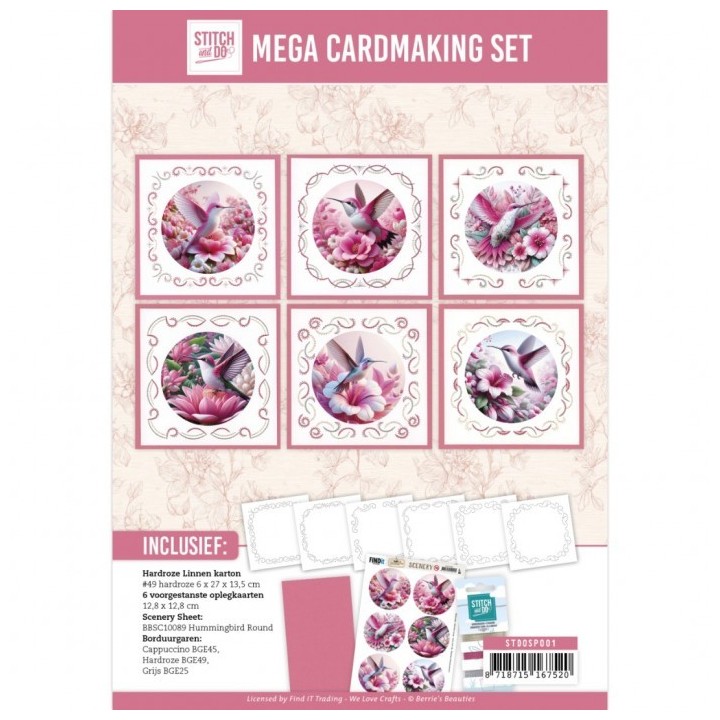 (STDOSP001)Stitch and Do Special set 1 - Hummingbird Fantasy - MEGA PAKKET