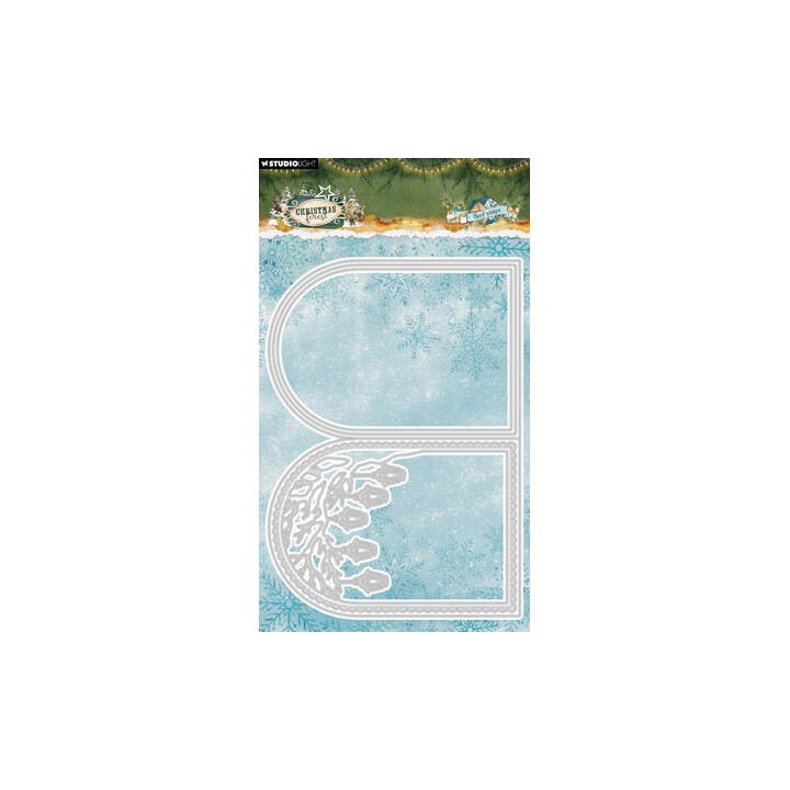 (SL-CF-CD1111)StudioLight Dies – Folded Card Shape Christmas Forest n° 1111