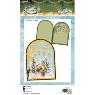 (SL-CF-CD1111)StudioLight Dies – Folded Card Shape Christmas Forest n° 1111